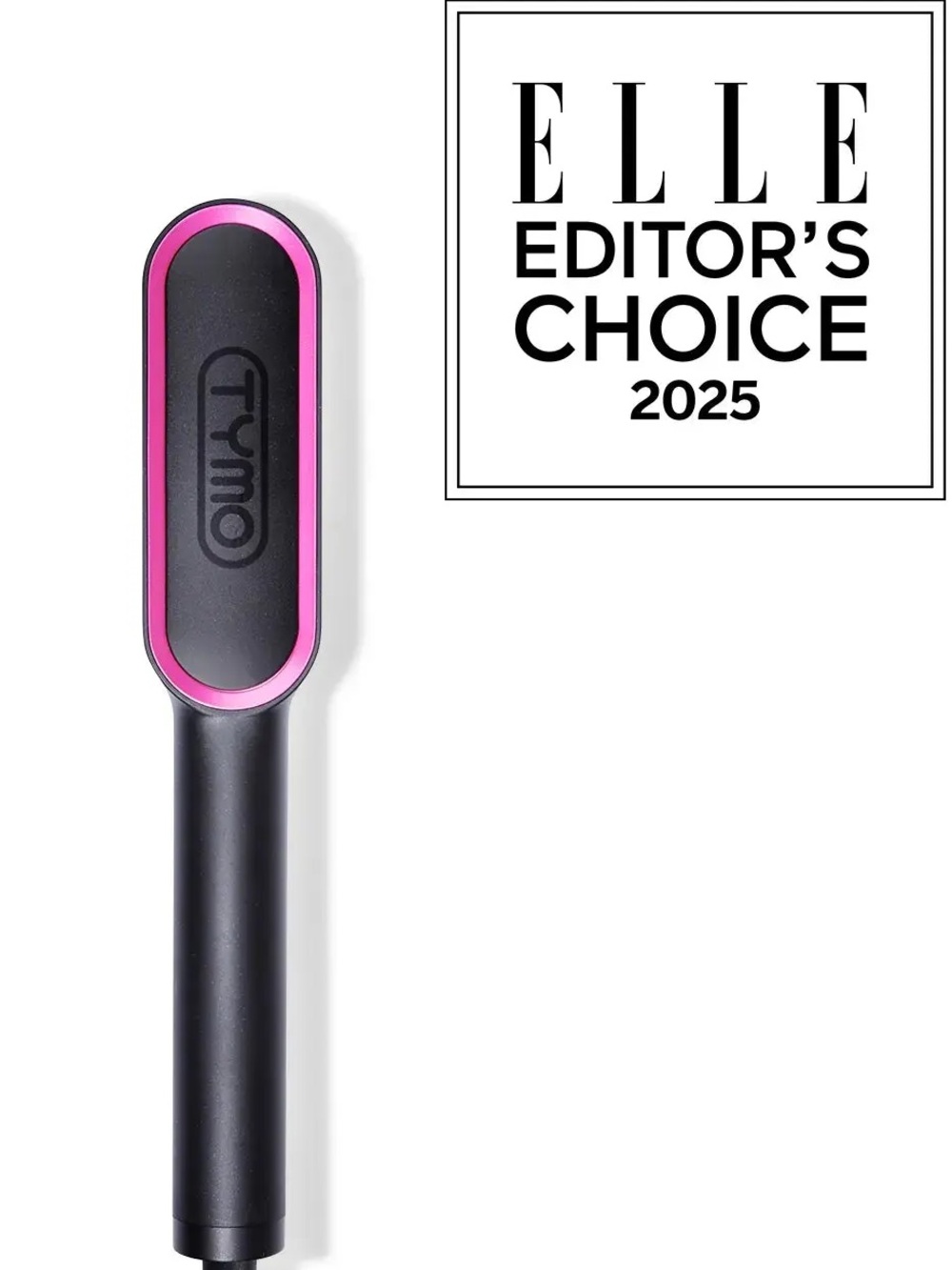 Tymo Pink-Trim Heated Hair Brush - Tymo